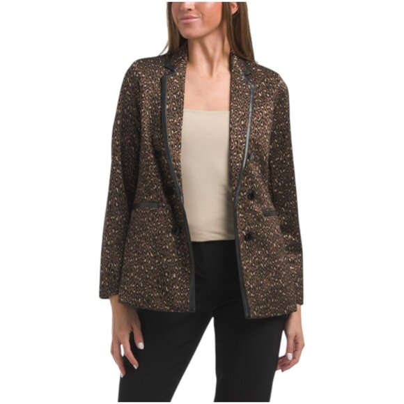 ANNE KLEIN Faux Double Breasted Combo Jacket - Picture 1 of 3